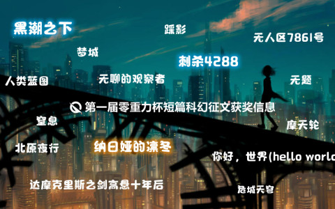 第一届零重力杯短篇征文获奖信息