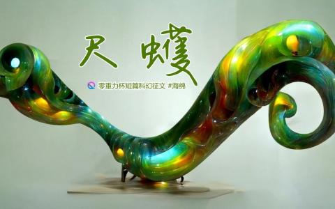 海报由AI（Midjourney）绘制 | Prompts: inchworm, four-dimensional space , mechanical engine