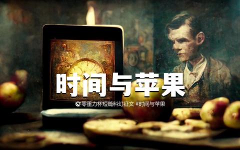 海报由AI（Midjourney）绘制 | Prompts: time machine, apple, Alan Turing, Paul Cézanne
