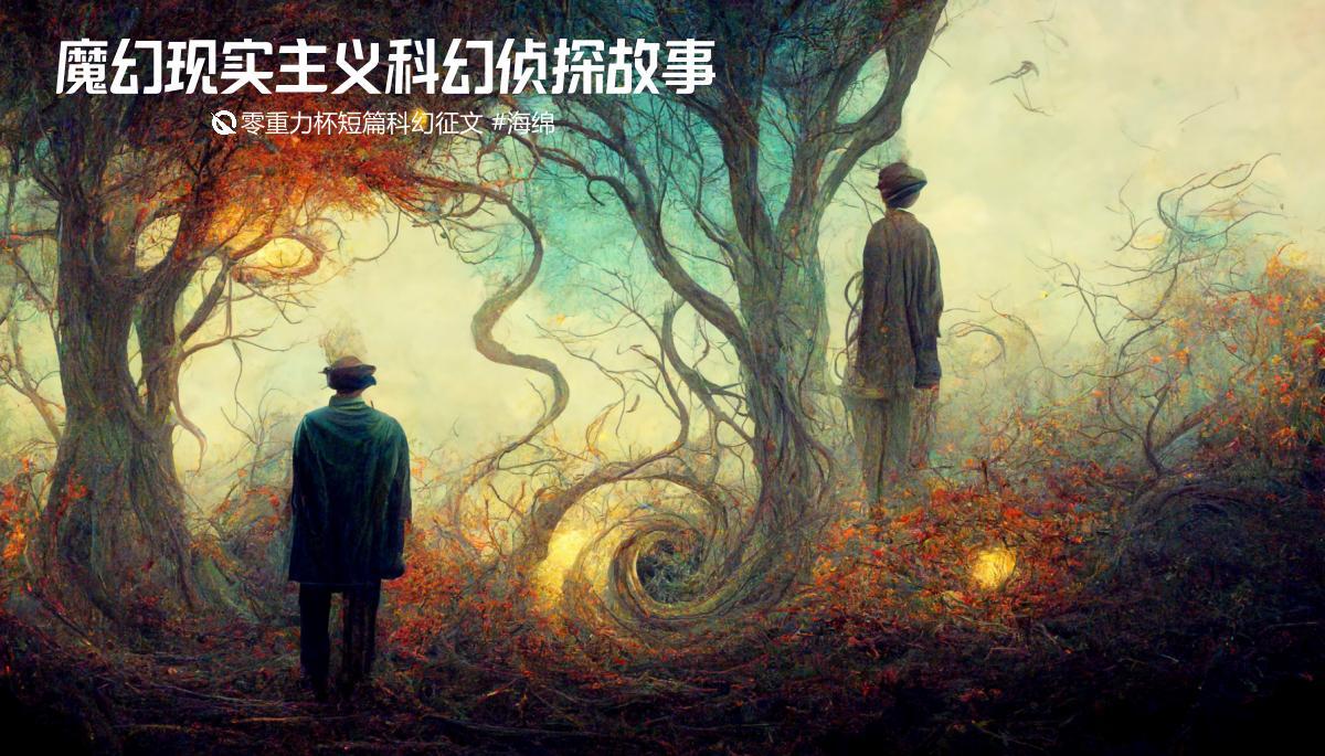 海报由AI（Midjourney）绘制 | Prompts: a tired magic realism fiction writer