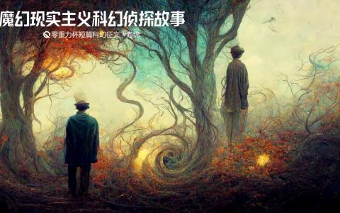 海报由AI（Midjourney）绘制 | Prompts: a tired magic realism fiction writer