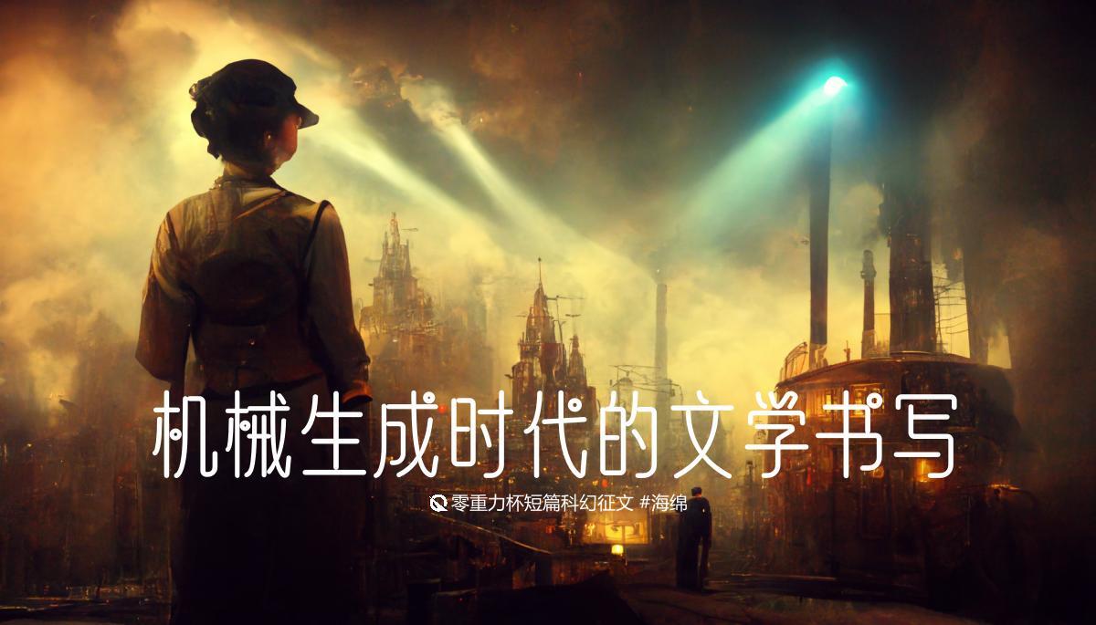 海报由AI（Midjourney）绘制 | Prompts: a lonly writer, dieselpunk, magic realism