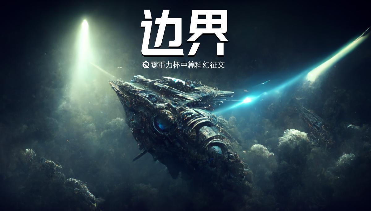 海报由AI（Midjourney）绘制 | Prompts: spaceship like a leviathan, starcraft, Spacewar