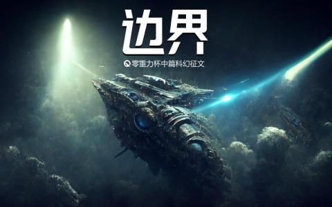 海报由AI（Midjourney）绘制 | Prompts: spaceship like a leviathan, starcraft, Spacewar