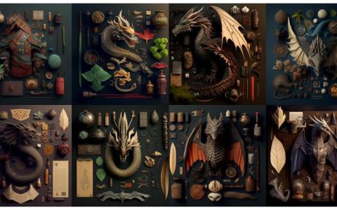 AI艺术：十二生肖和它们的旅行箱