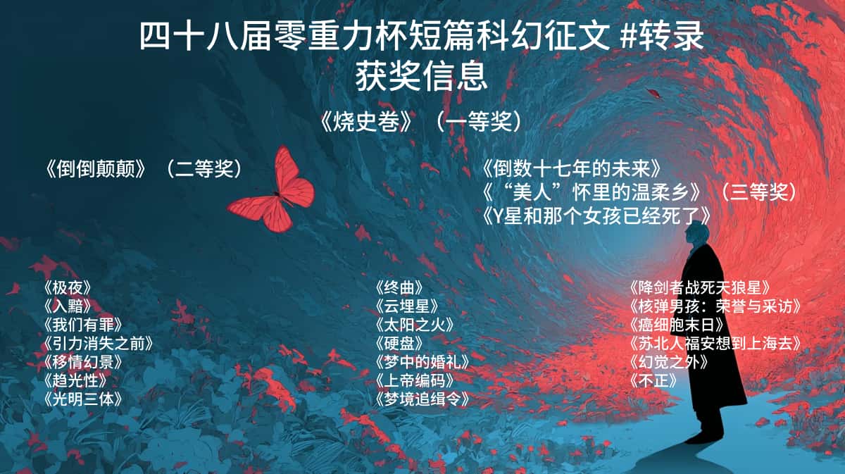 第四十八届零重力杯短篇科幻征文获奖信息