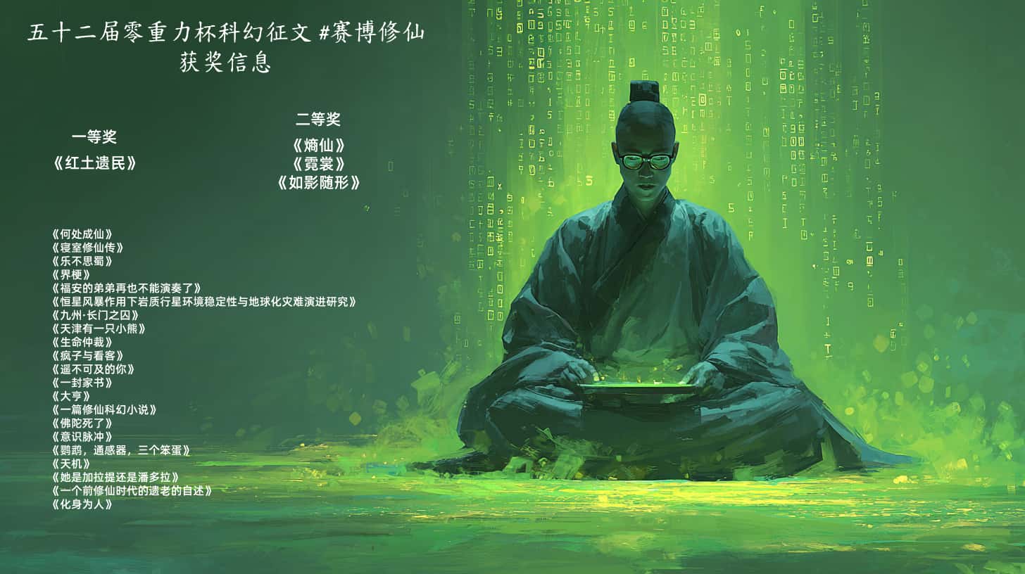 第五十二届零重力杯短篇科幻征文获奖信息