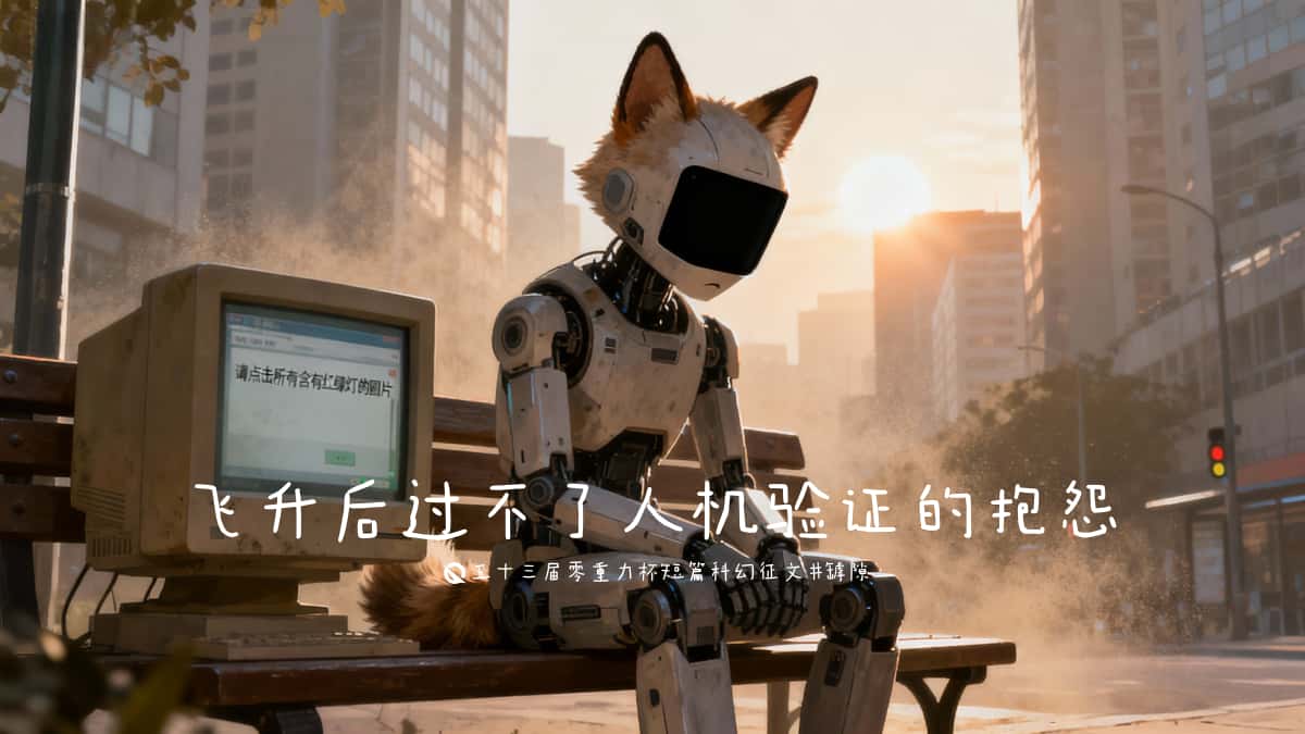 第五十三零重力杯短篇《飞升后过不了人机验证的抱怨》评论