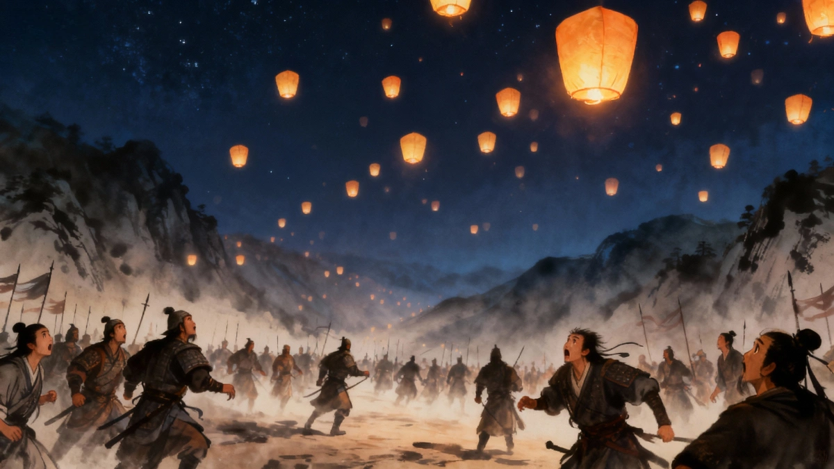 见天灯仲达失色，陨将星武侯归天