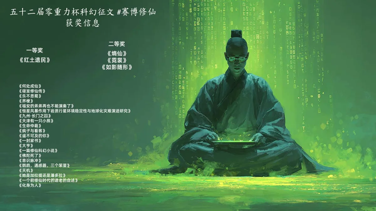 第五十二届零重力杯短篇科幻征文获奖信息