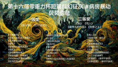 第十六届零重力杯短篇征文获奖信息