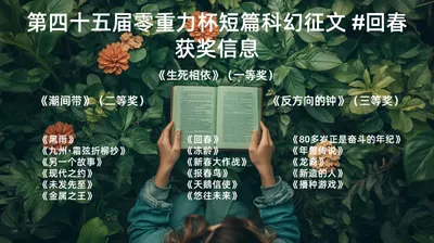 第四十五届零重力杯短篇科幻征文获奖信息