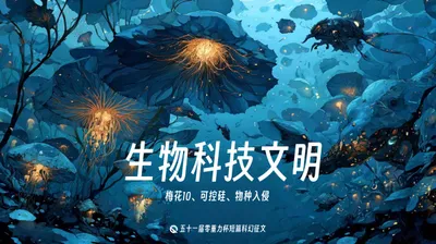 第五十一届零重力杯短篇科幻征文：生物科技文明