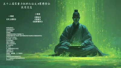第五十二届零重力杯短篇科幻征文获奖信息